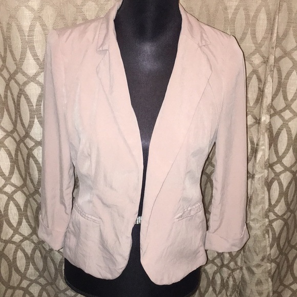 NWOT LC Lauren Conrad Soft Pink Tone Blazer Jacket - Picture 2 of 4